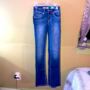 Rock&Roll Denim Mid-Rise Jeans W24 L36 Extra Stretch Advanced Slimming Stretch